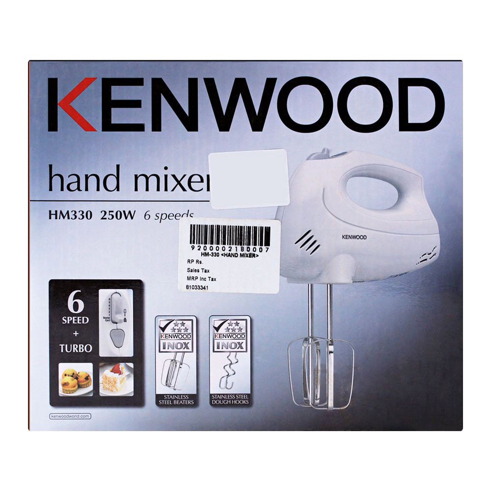 Kenwood Hand Mixer Instruction Manual HM330