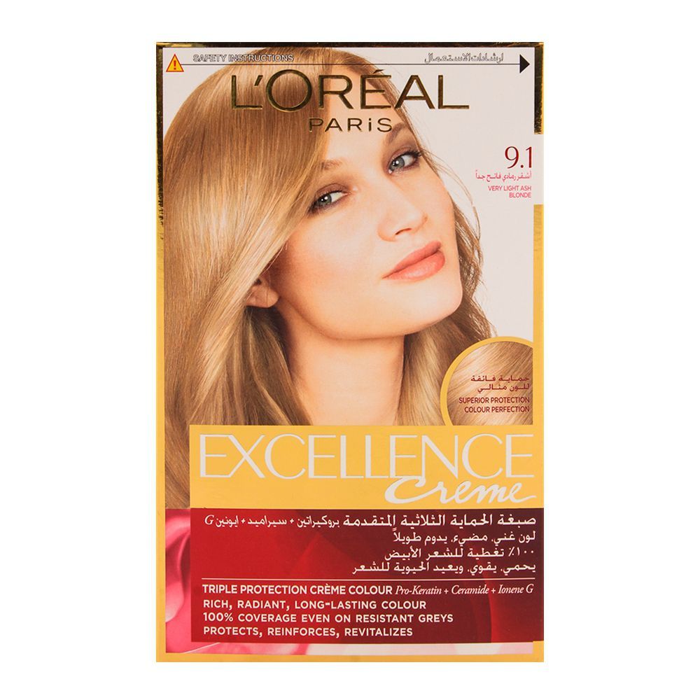 Buy L Oreal Paris Excellence Hair Color Very Light Ash Blond 9 1