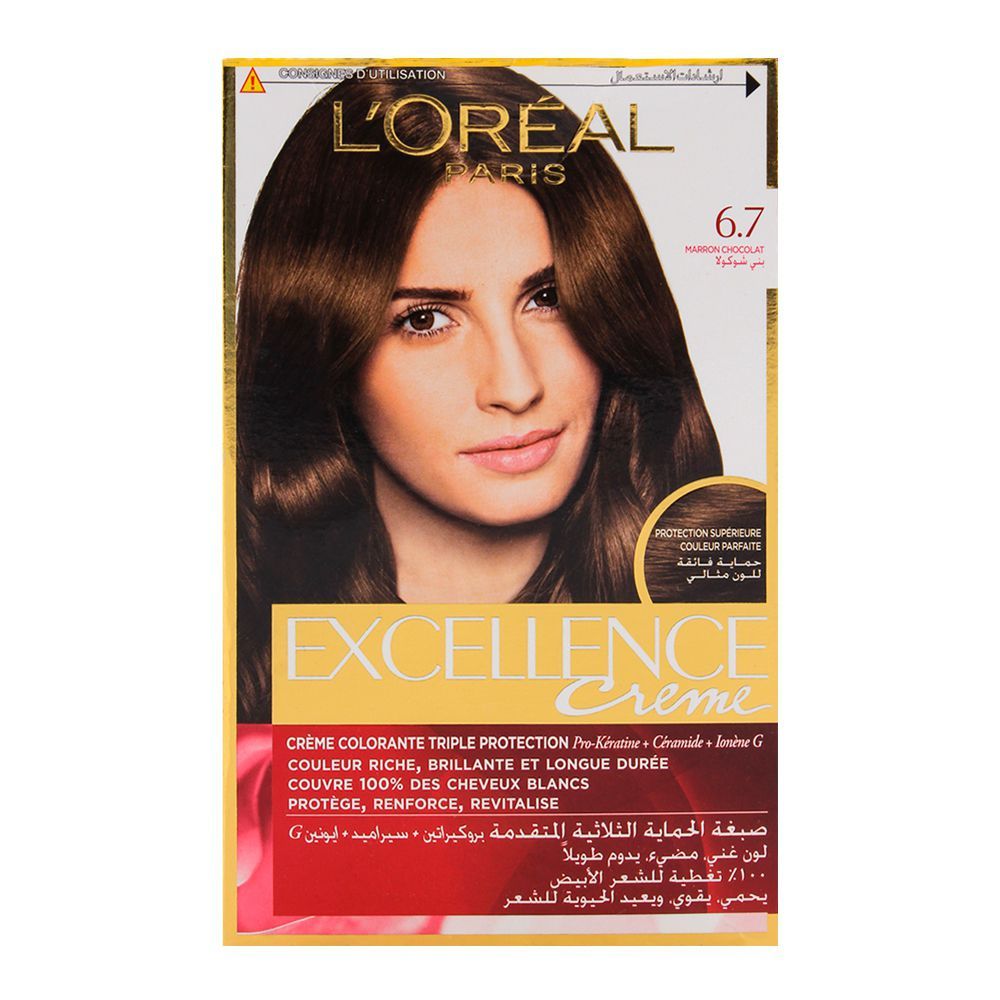 L Oreal Paris Excellence Hair Color Chocolate Brown 6 7