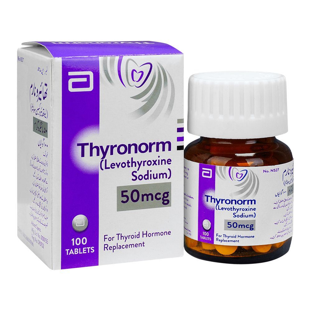 Purchase Abbott Thyronorm Tablet, 50mg, 100-Pack Online At Special ...