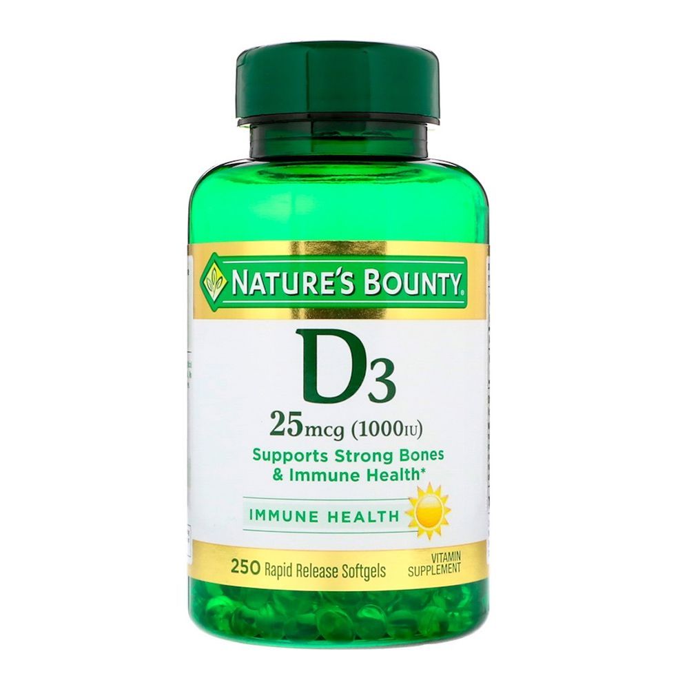 Order Nature's Bounty Vitamin D3 25mcg 1000 IU, 250 Rapid Release ...