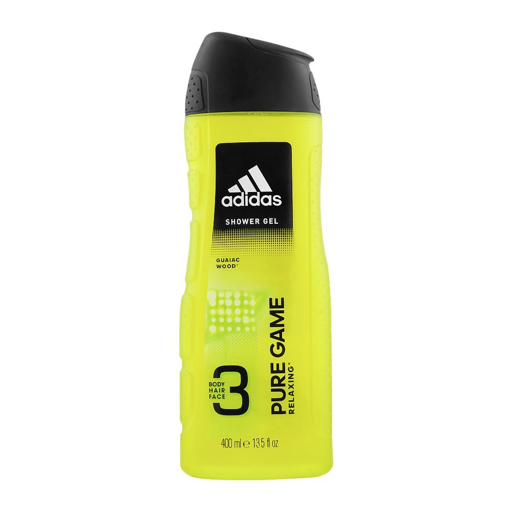 steno Aanzetten Interactie Adidas Pure Game Relaxing Face, Hair & Body Shower Gel, 400ml