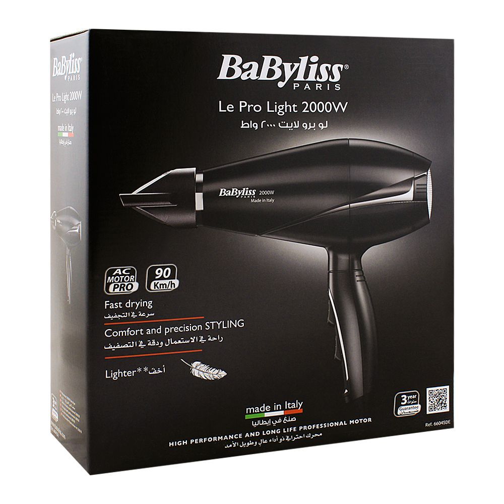 Order Babyliss Le Pro Light AC Hair Dryer, 2000W, Online at Best Price in Pakistan - Naheed.pk
