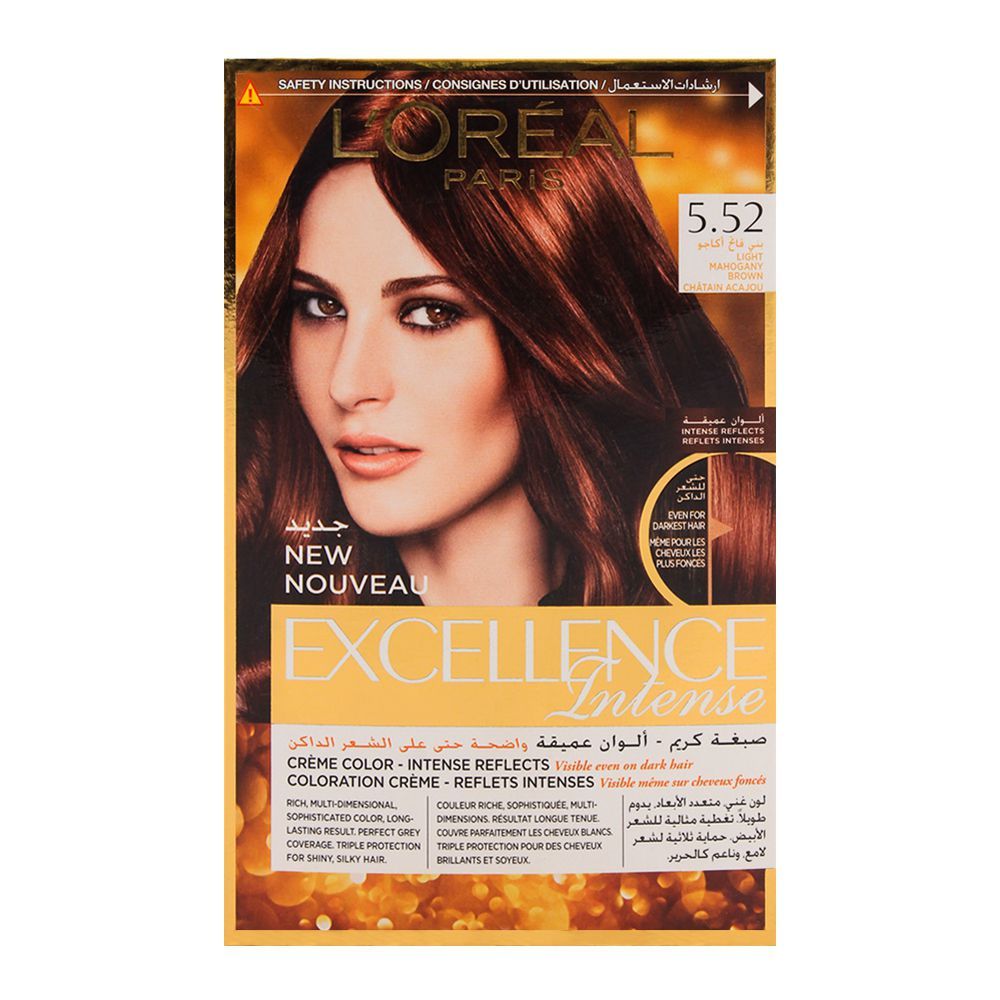 Order L'Oreal Paris Excellence Intense Hair Color Mahogany Brown 5.52 ...
