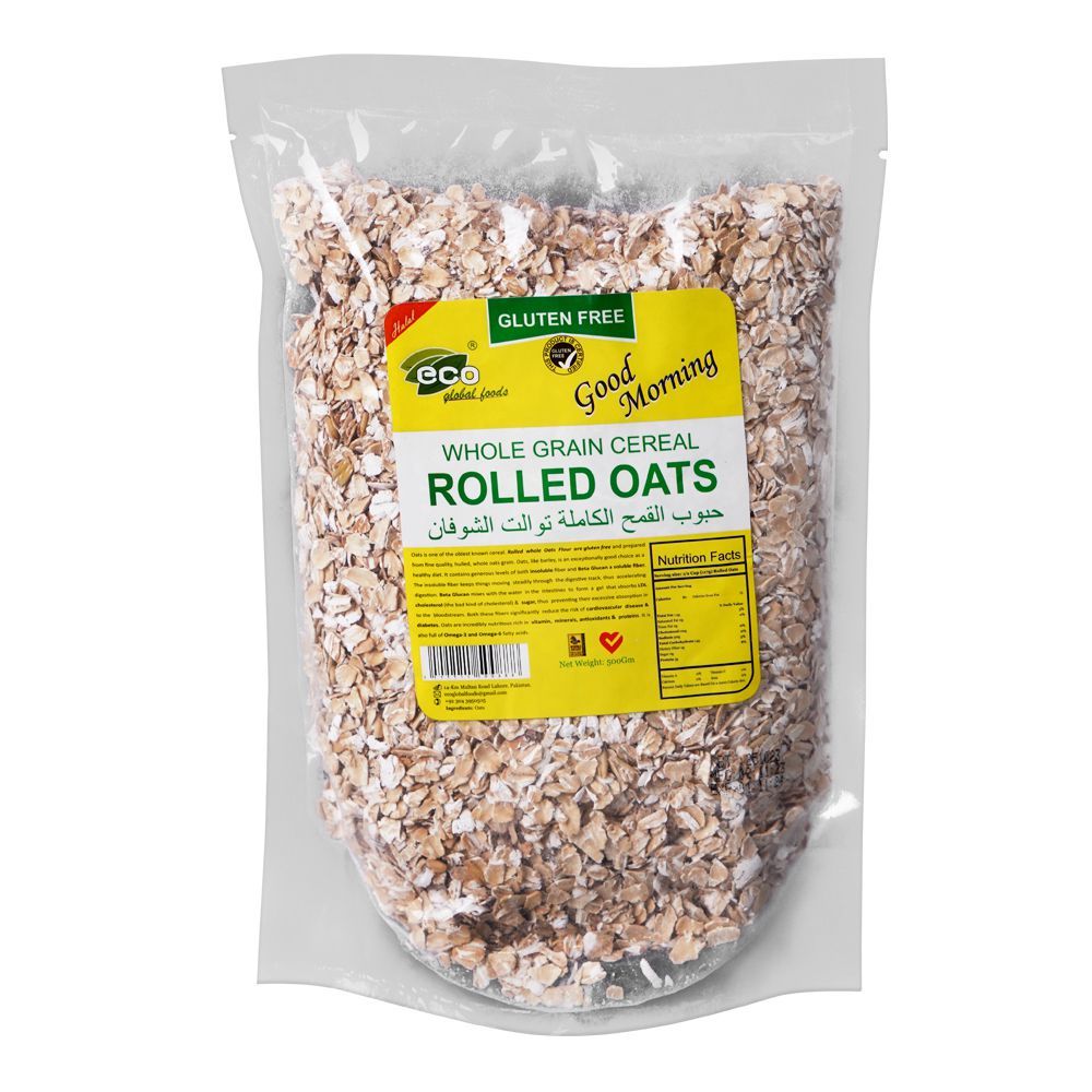 Purchase Eco Global Foods Gluten Free Whole Grain Rolled Oats, 500g ...