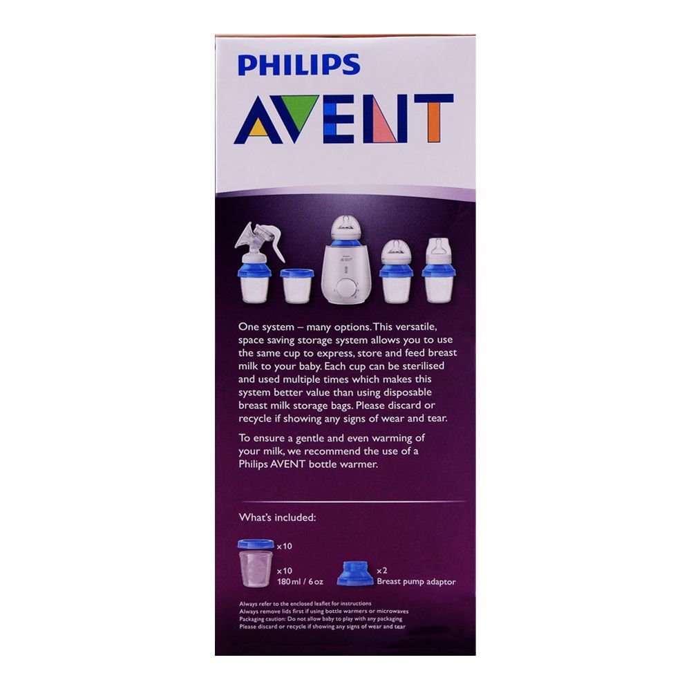 Buy Avent 10 Reusable Breast Milk Storage Cups, 180ml ...