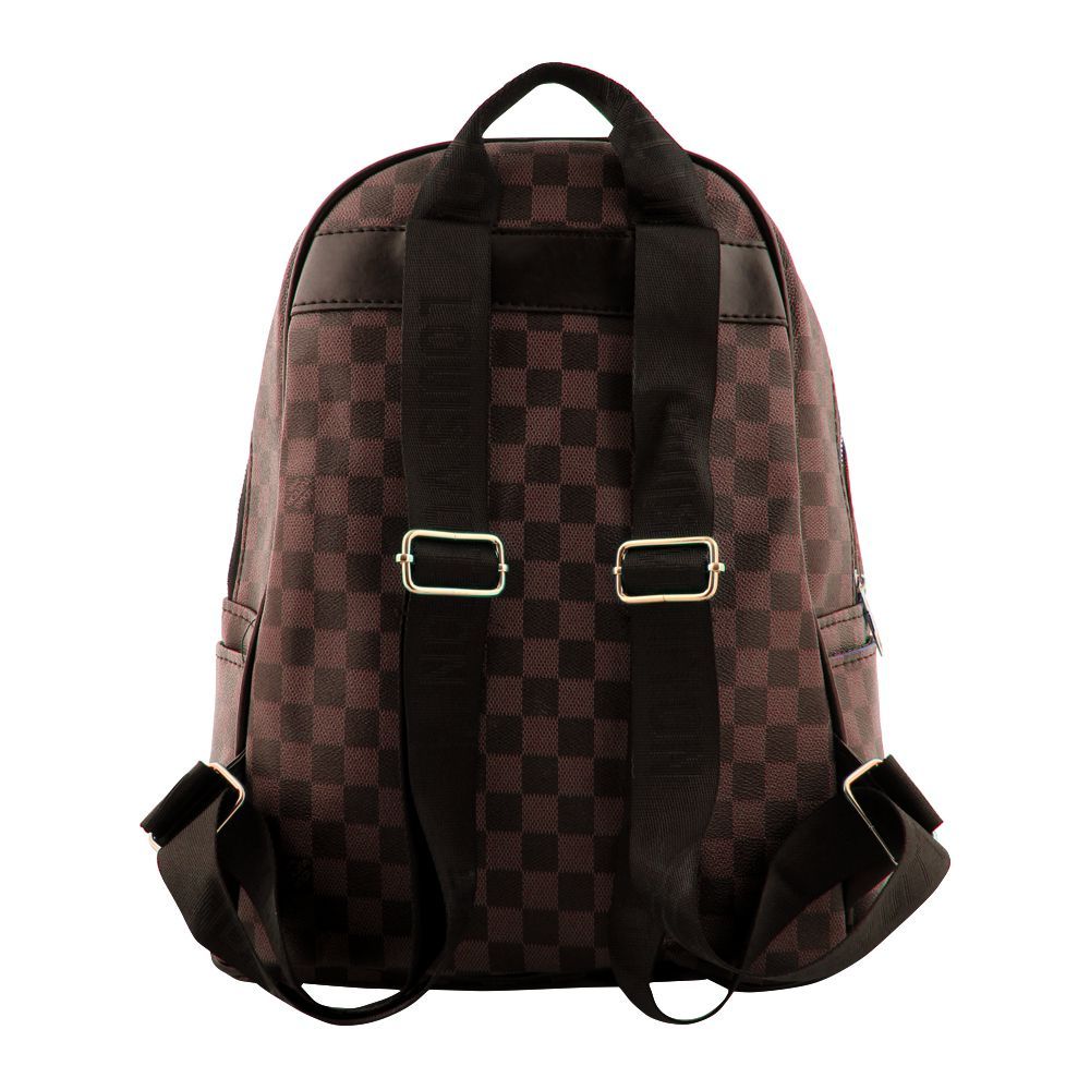 Purchase Louis Vuitton Style Women Backpack Check Brown - 0819 Online at Special Price in ...