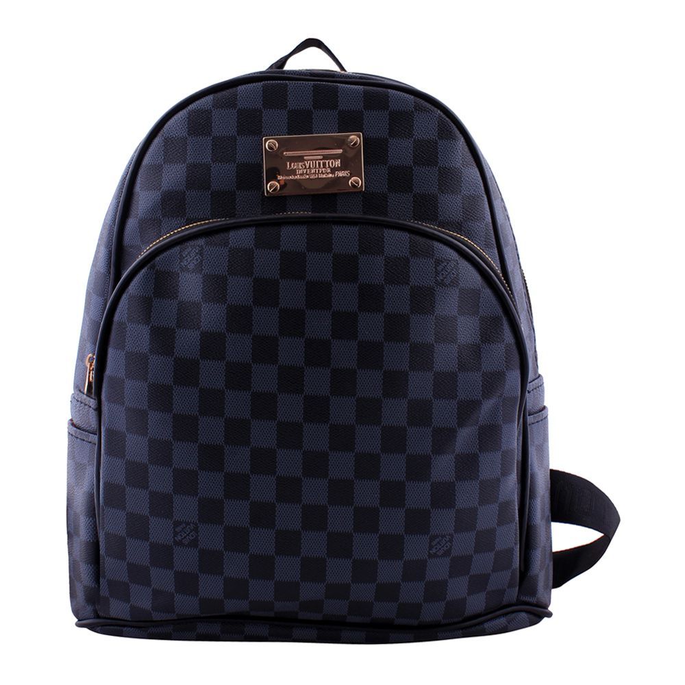 Purchase Louis Vuitton Style Women Backpack Check Black - 0819 Online ...