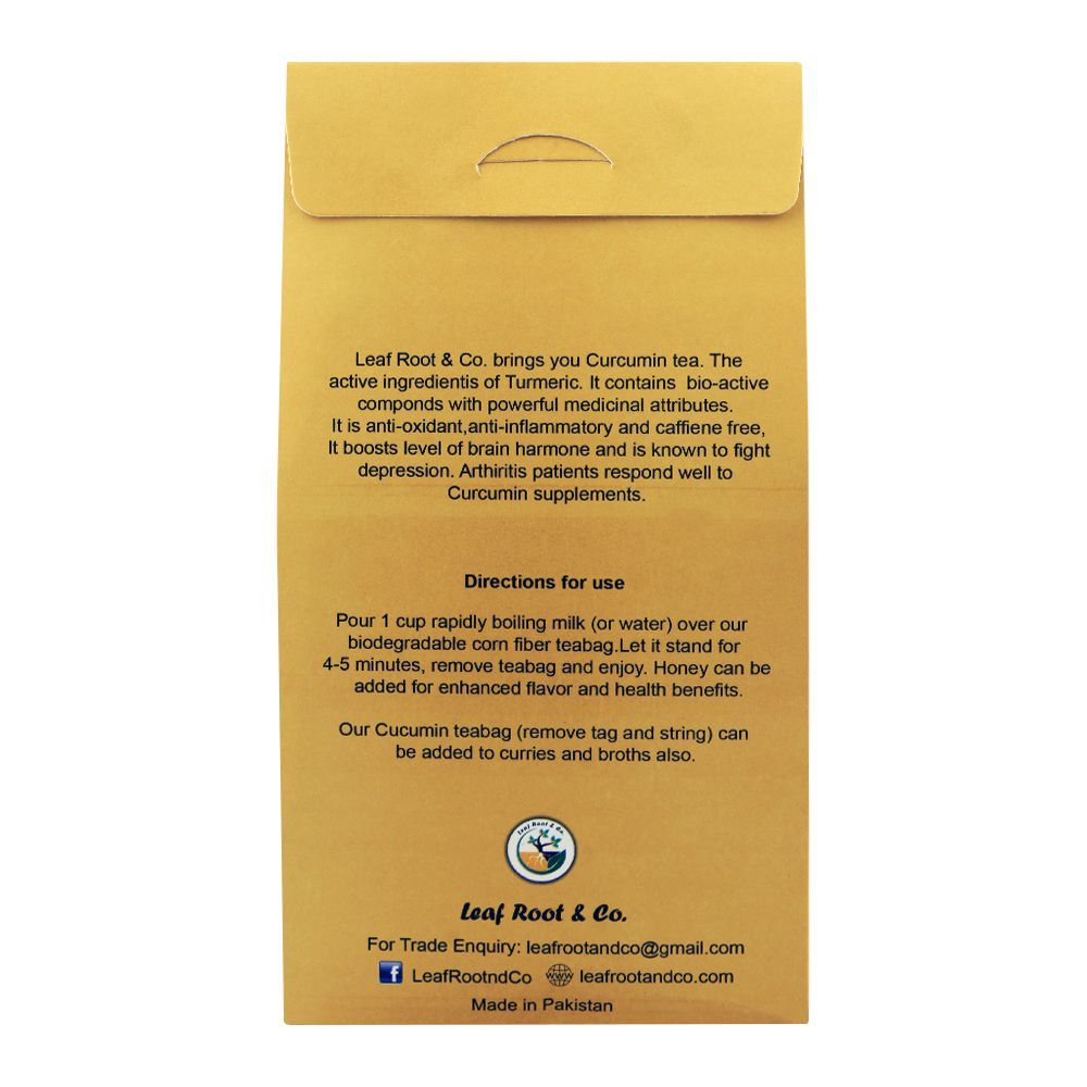 Order Leaf Root Curcumin Herbal Tea Bags, 20-Pack Online at Special ...