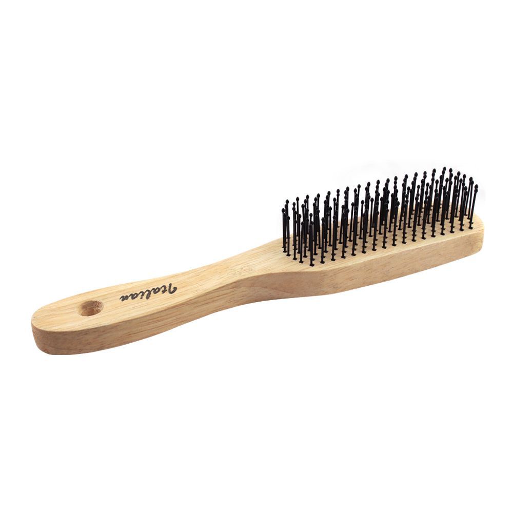 Purchase Hair Brush, Wooden Style, Rectangle Shape, 17060G Online at Best  Price in Pakistan 