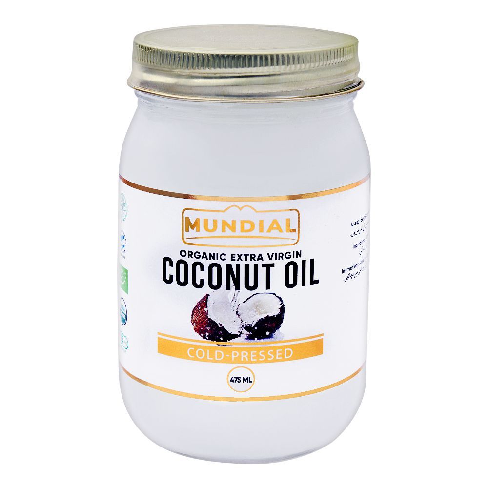 Order Mundial Organic Extra Virgin Coconut Oil, Cold Pressed, 475ml ...