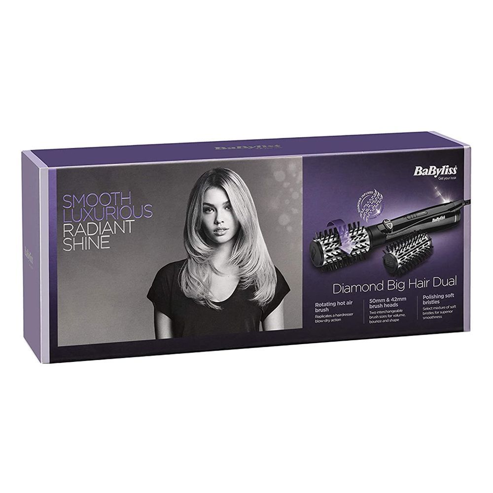 Buy Babyliss Smooth Luxurious Radiant Shine Curler, Diamond Big Hair Dual,  42mm & 50mm, 2995U Online at Best Price in Pakistan 