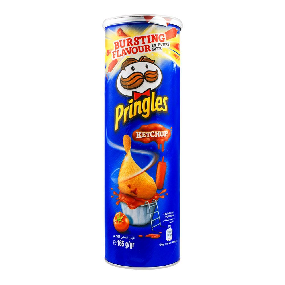 Buy Pringles Potato Crisps, Ketchup Flavor, 165g Online at Special ...