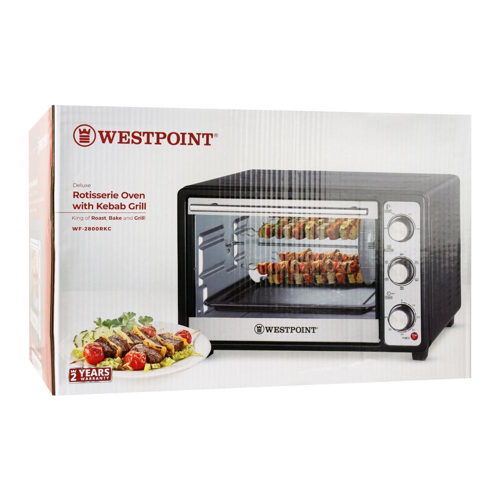 Buy West Point Deluxe Rotisserie Oven With Kabab Grill, 30 Liters, WF-2800RK  Online at Special Price in Pakistan - Naheed.pk