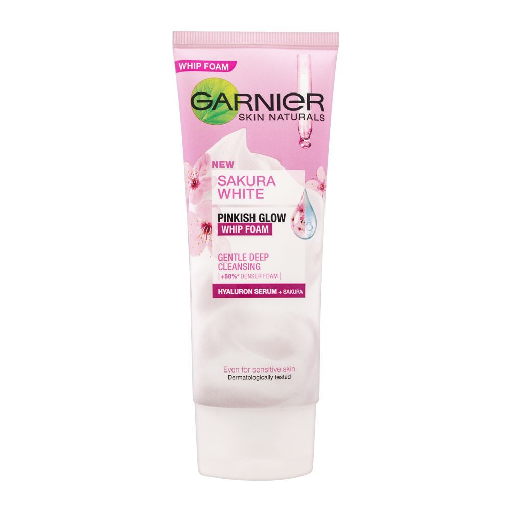 Purchase Garnier Skin Naturals Sakura White Pinkish Glow Whip Foam Hyaluron Serum 100ml Online At Best Price In Pakistan Naheed Pk