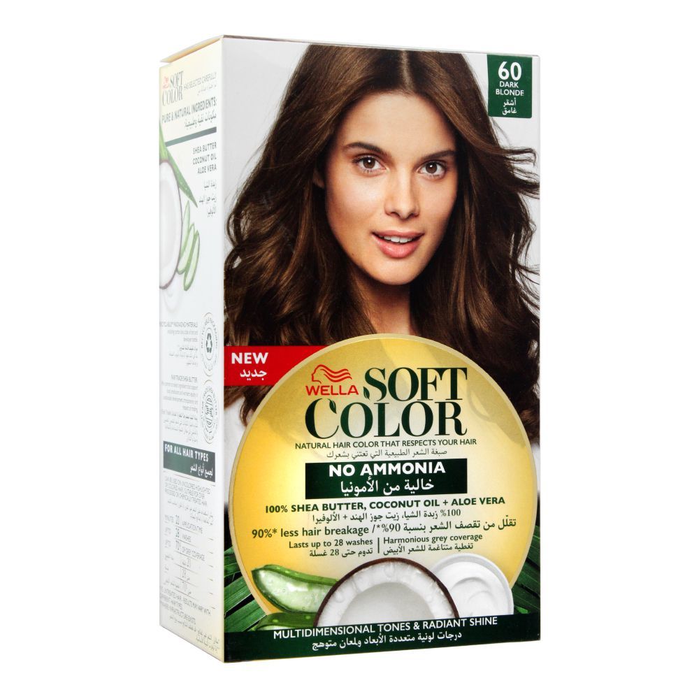 Purchase Wella Soft Color No Ammonia Hair Color, 60 Dark Blonde Online at  Special Price in Pakistan 