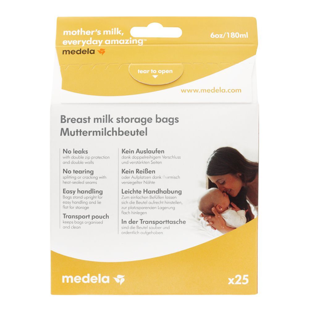 Purchase Medela Breast Milk Storage Bags 180ml 25 Pack Online At Special Price In Pakistan