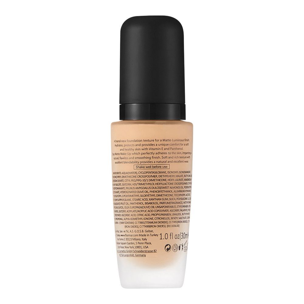 Buy Flormar Mat Touch Vit-E Foundation, M306, Pastelle, 30ml Online at  Special Price in Pakistan 