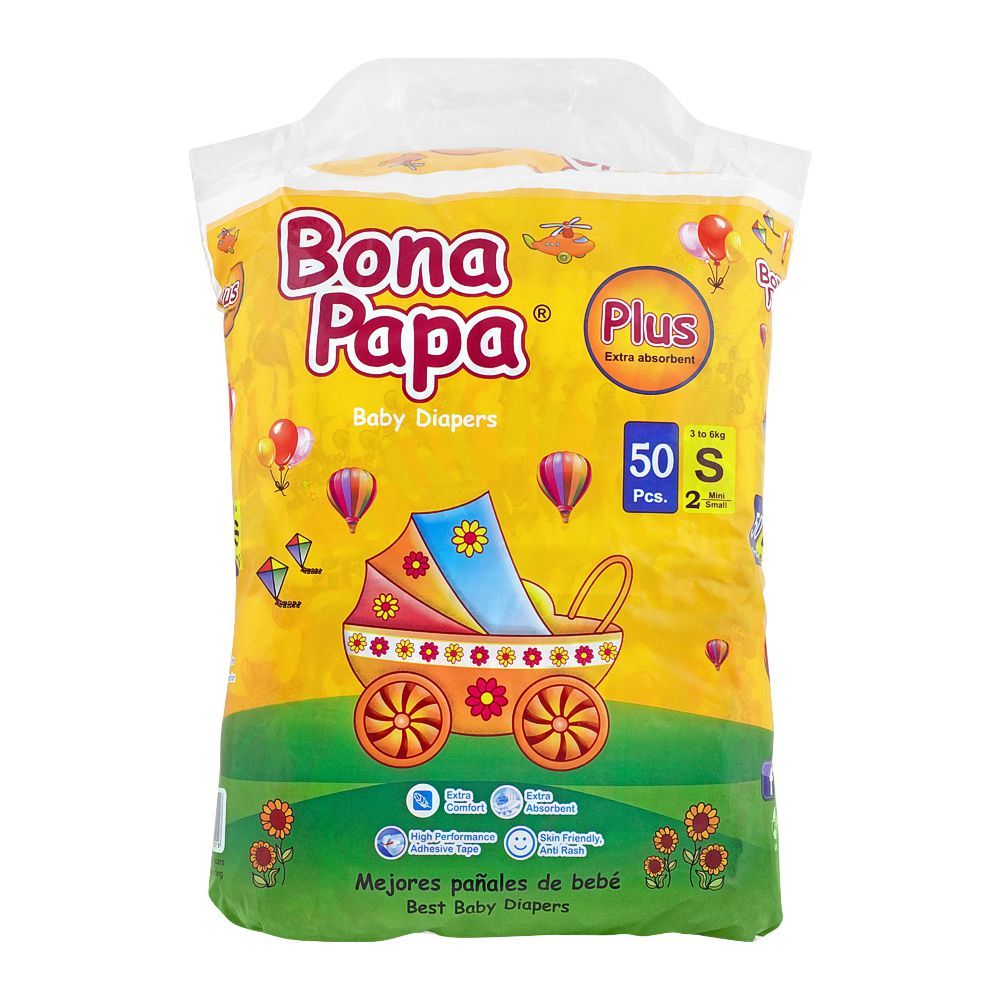 Order Bona Papa Plus Baby Diapers Small No 2 3 6kg 50 Pack Online