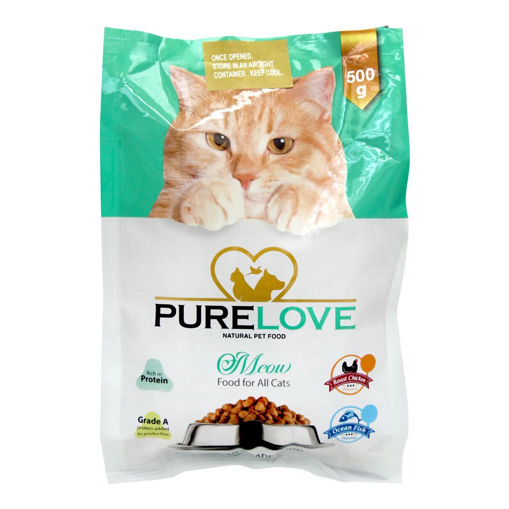 Buy Pure Love Meow Food For All Cats Roast Chicken Pouch 500g