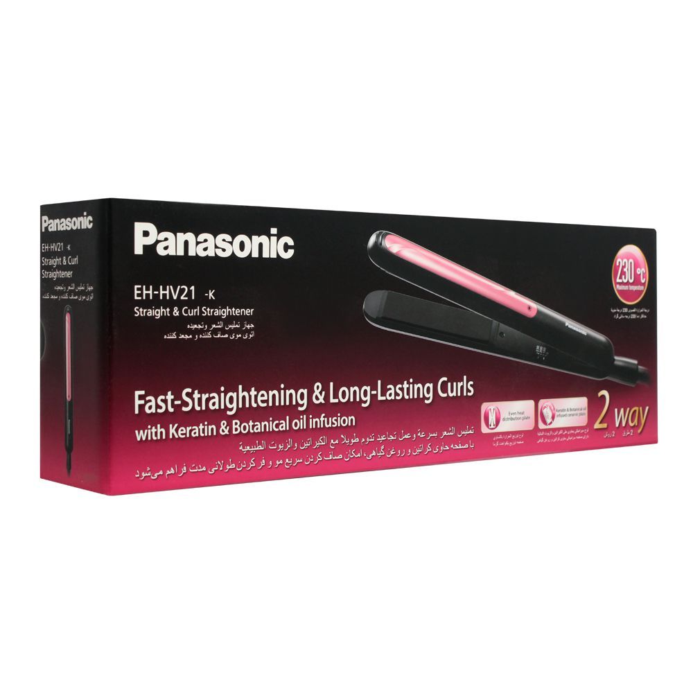 Order Panasonic Straight & Curl Hair Straightener, EH-HV21 Online at  Special Price in Pakistan 
