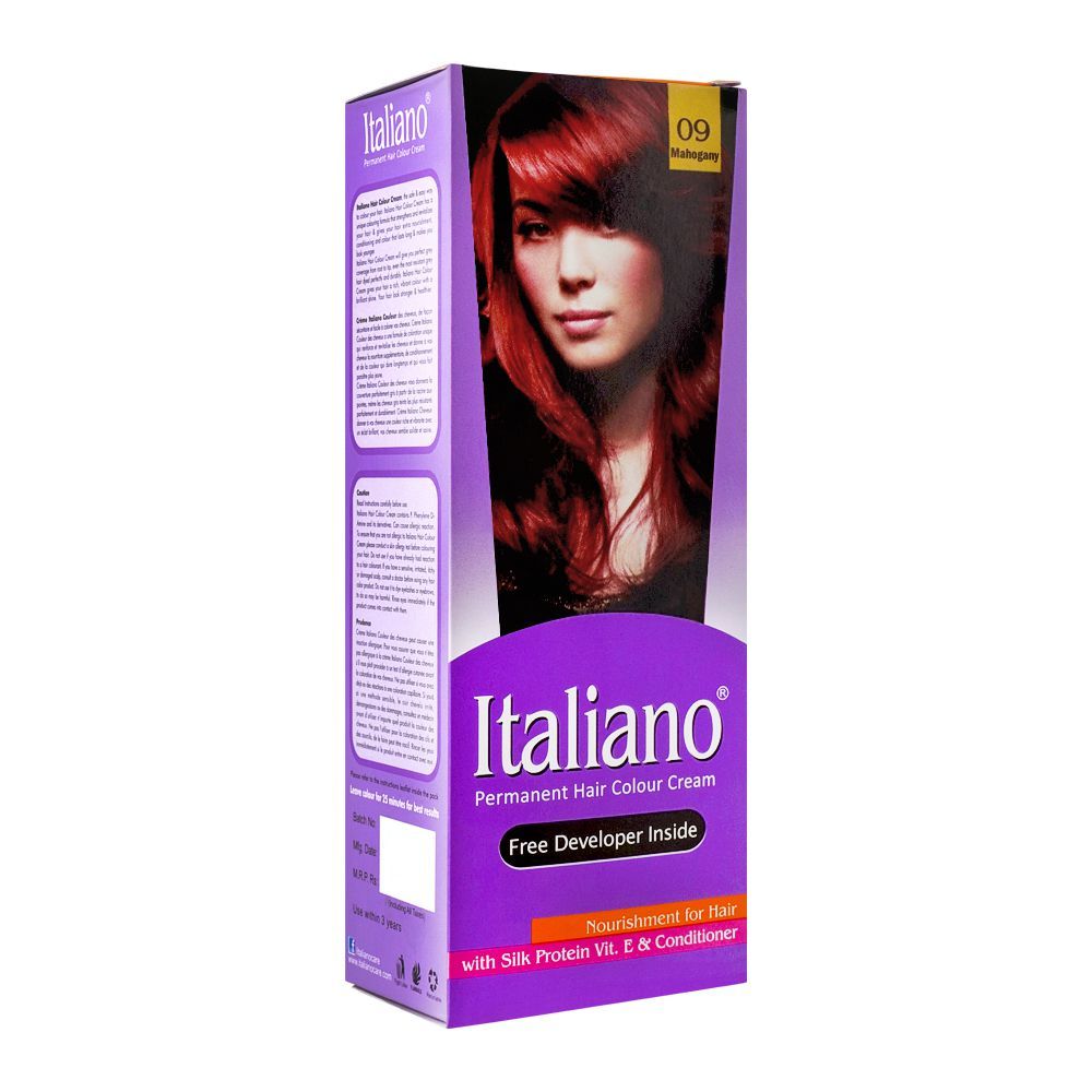 Purchase Italiano Permanent Hair Colour Cream, 09 Mahogany Online at  Special Price in Pakistan 
