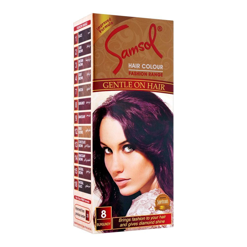Order Samsol Fashion Range Hair Colour, 8 Burgundy Online at Best Price in  Pakistan 