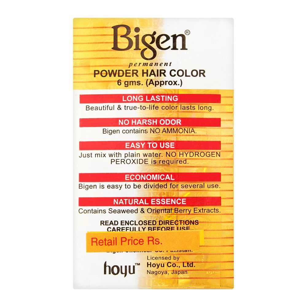 Buy Bigen Permanent Powder Hair Color 57 Dark Brown Online At Special