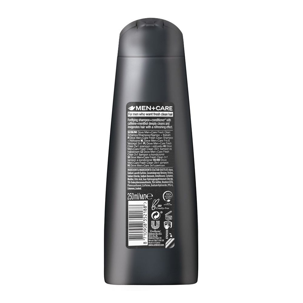 Order Dove Men+Care Fresh Clean 2in1 Fortifying Shampoo + Conditioner ...