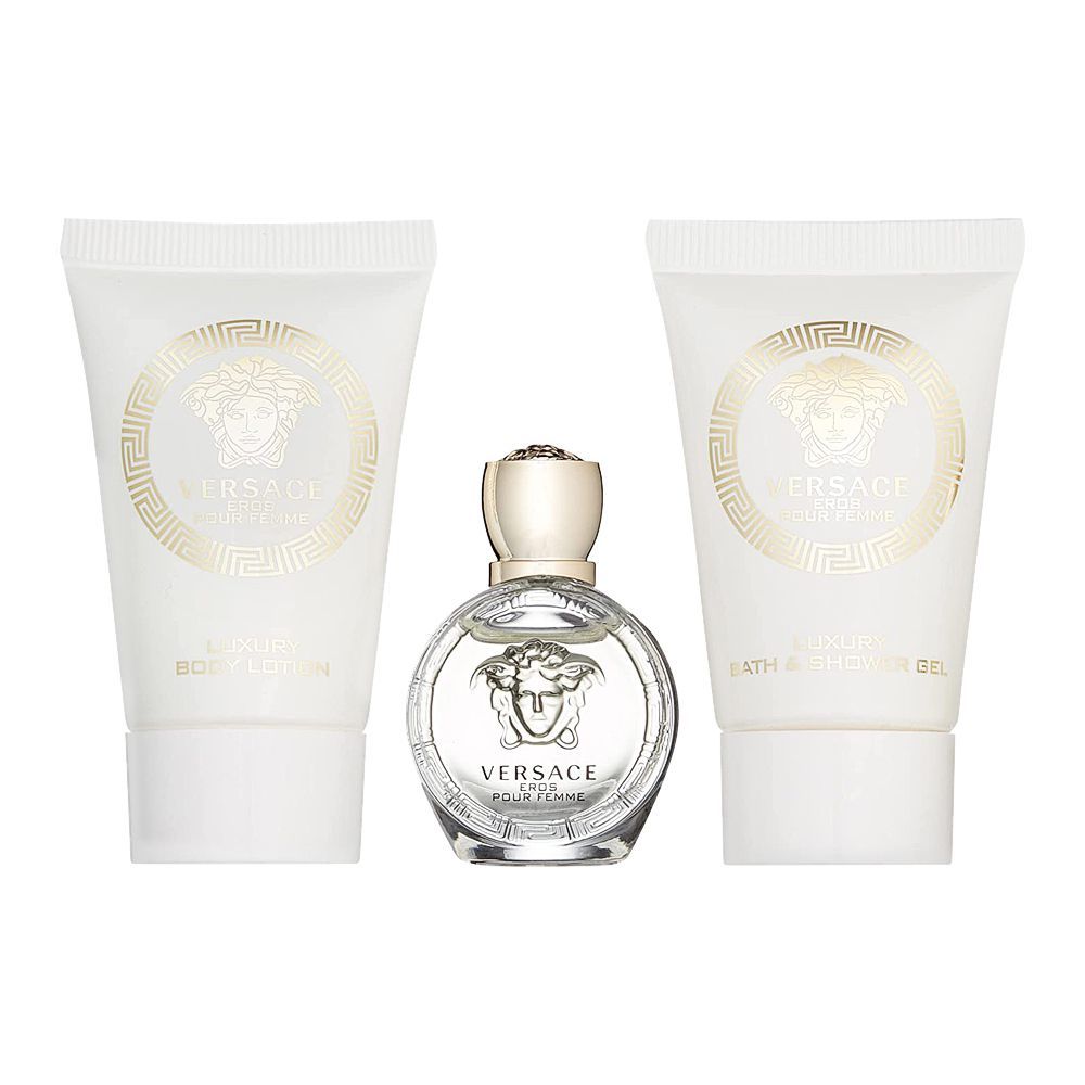 Order Versace Eros Pour Femme Perfume Set For Women, EDP 5ml + Shower ...