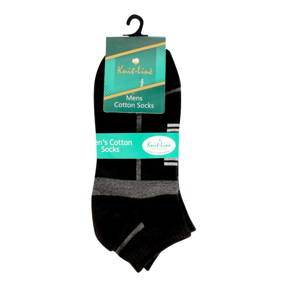 Buy Knit Line Mens Cotton Socks, TR-Black Online at Best Price in ...