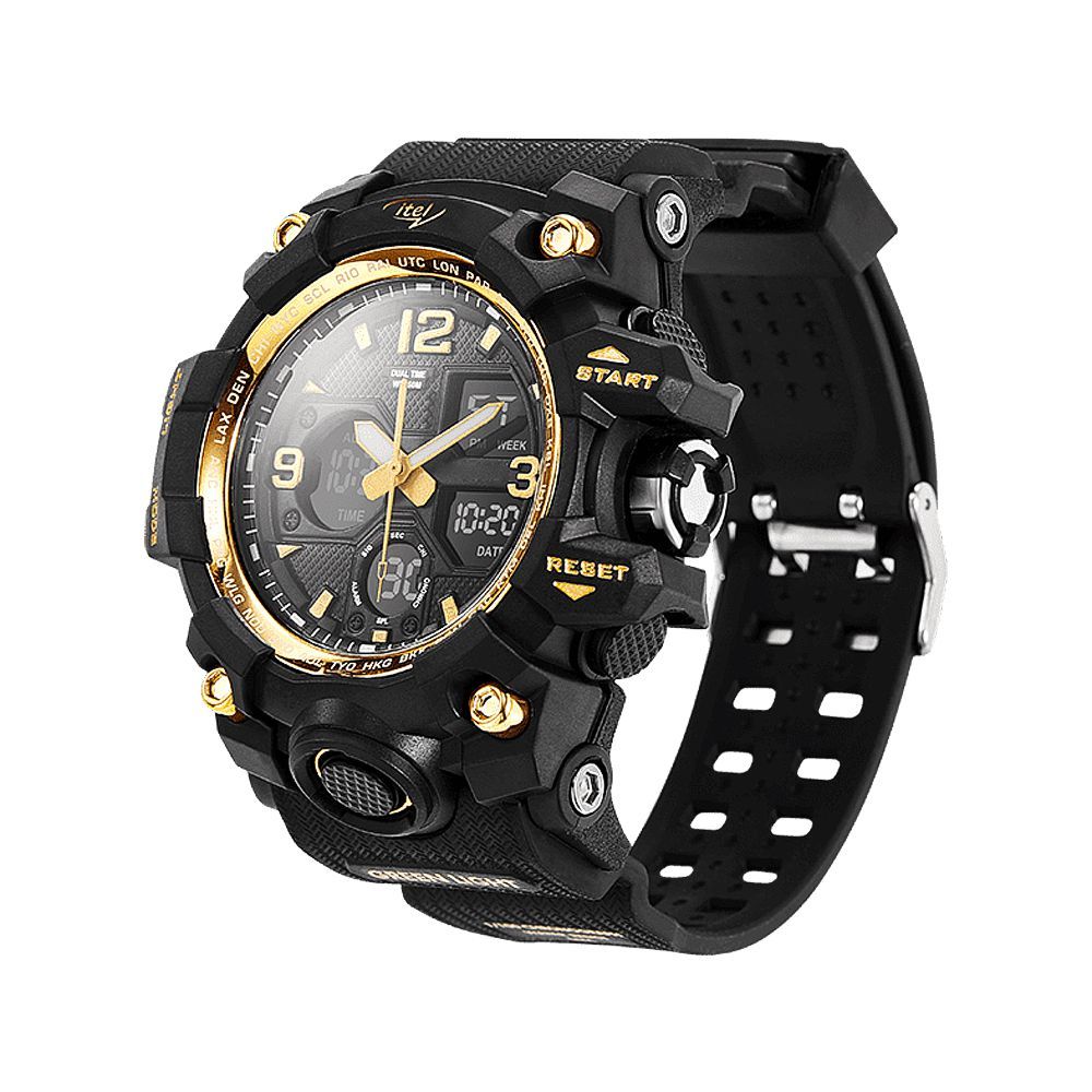 Order Itel Analogue & Digital Watch Black, IDW-720 Online at Special ...