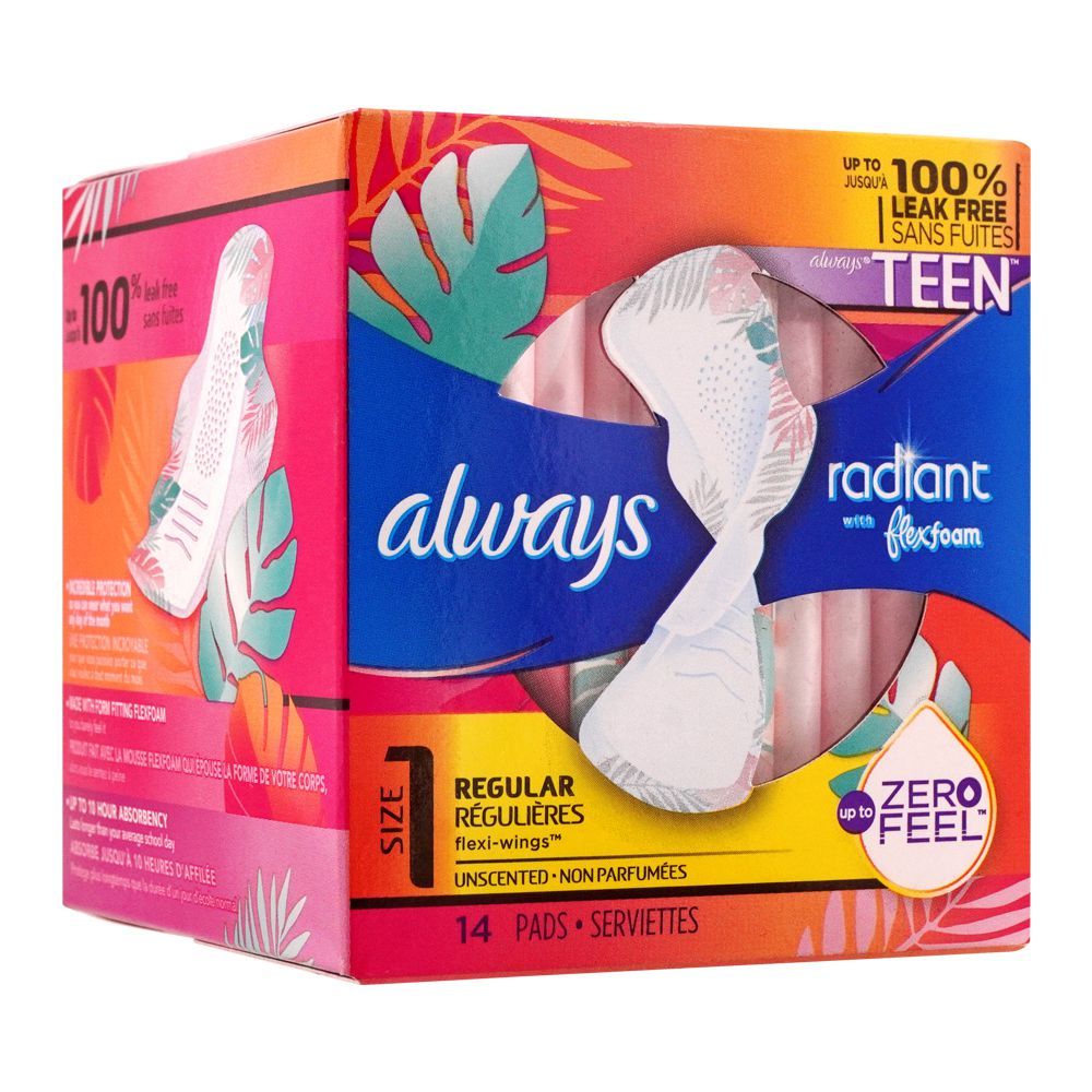 Buy Always Radiant Flex Foam Teen Regular Flexi-Wings Unscented