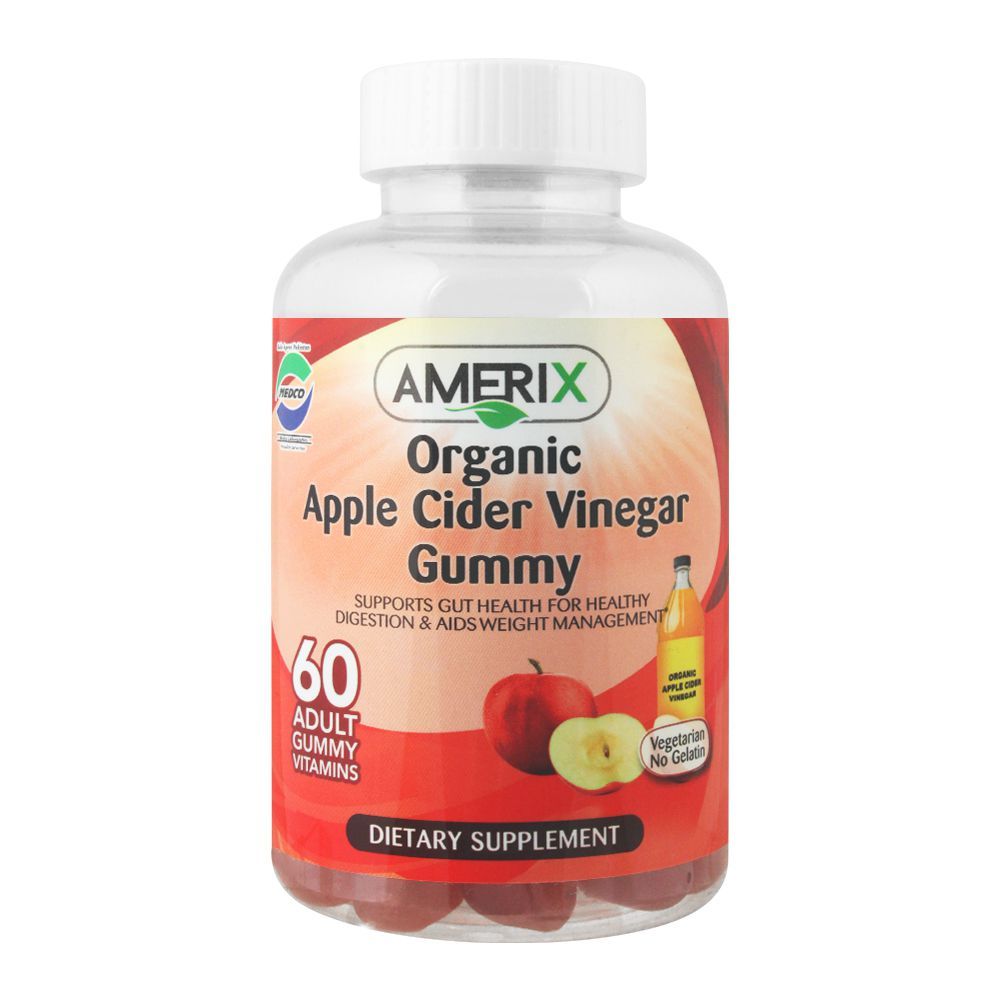 Buy Amerix Organic Apple Cider Vinegar Dietary Supplement 60 Adult Gummy Vitamins Online At