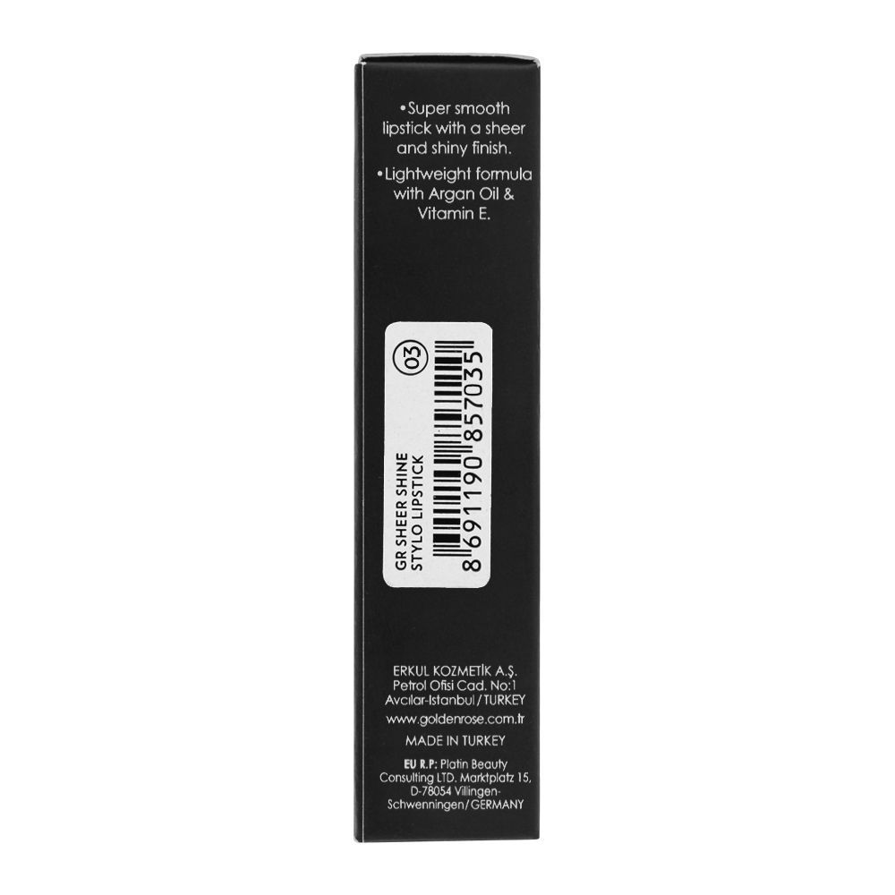 Buy Golden Rose Sheer Shine SPF 25 Stylo Lipstick, 03 Online at Best ...