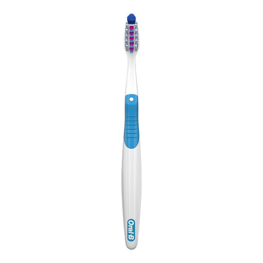 Buy Oral-B Cross Action Deep Reach Toothbrush, 1-Pack, Soft, Sky Blue ...