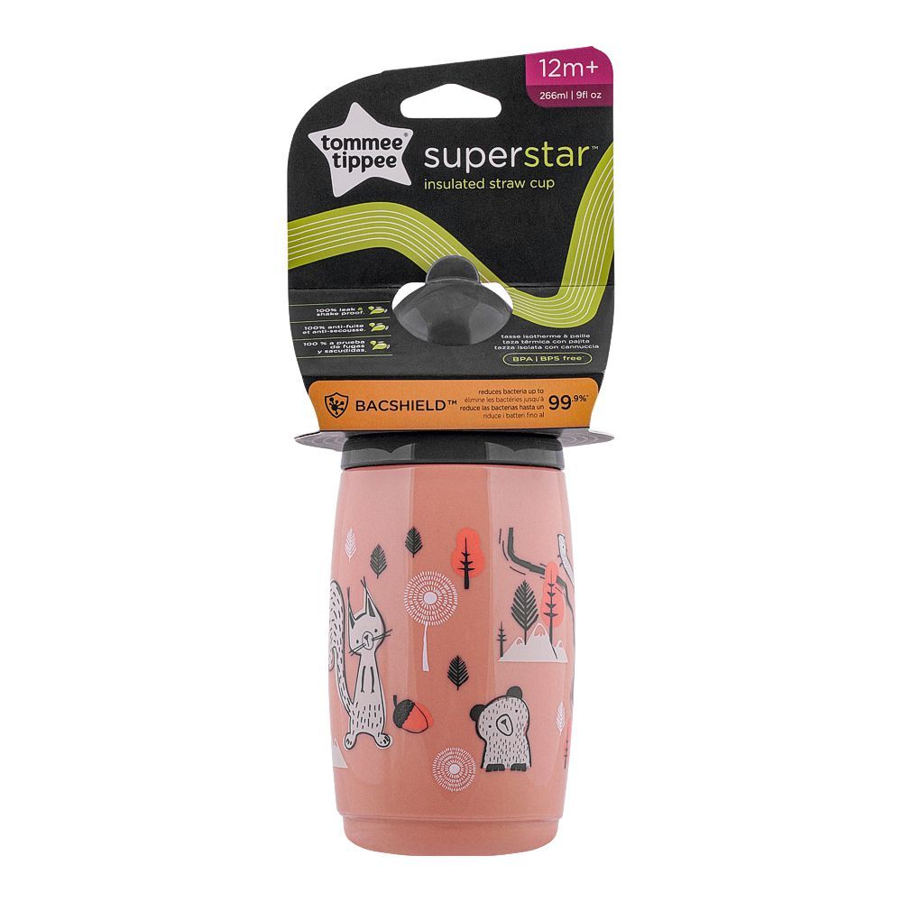 Tommee Tippee - Superstar Insulated Straw Cup - 266ml - Mint Green