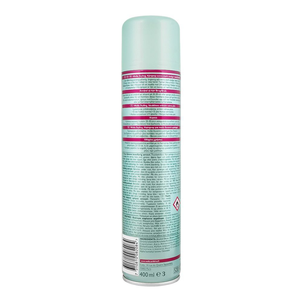 Purchase Wella Pro Series Max Hold Maximum Hold Hair Spray 400ml   1233797 2 