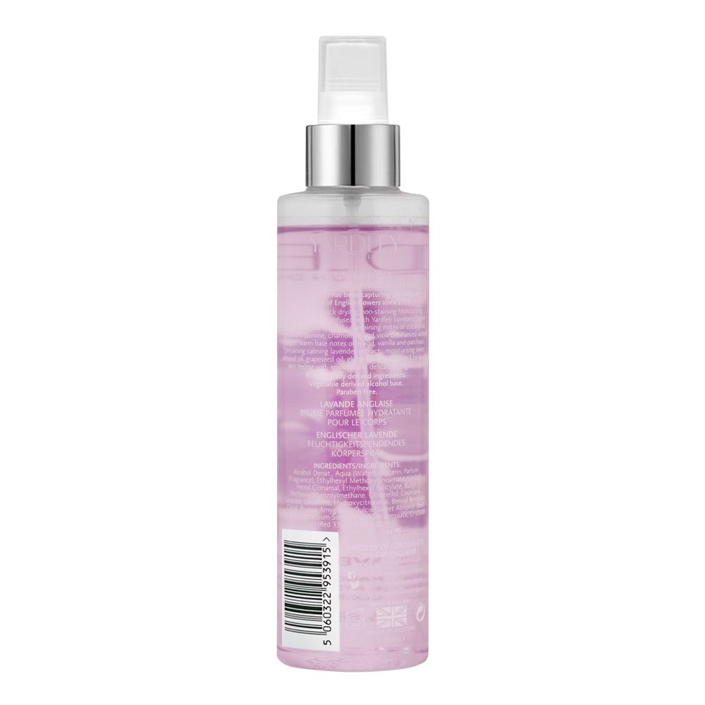 Order Yardley English Lavender Moisturising Fragrance Body Mist, 200ml ...