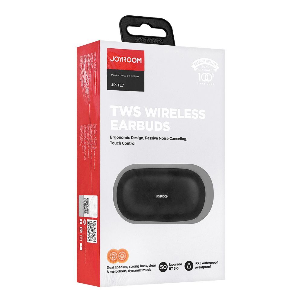 Buy Joyroom TWS Wireless Earbuds Black, JR-TL7 Online at Special Price ...