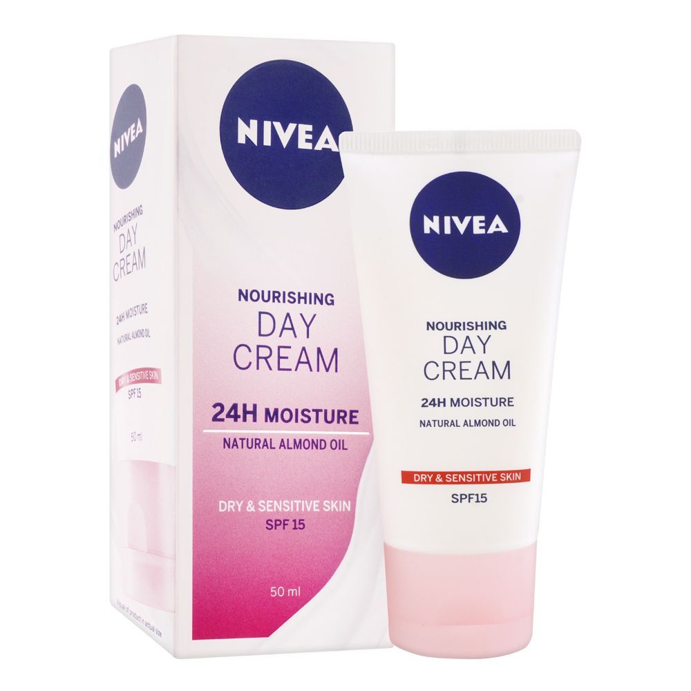 Buy Nivea Nourishing 24H Moisture Natural Almond Day Cream, 50ml Online ...