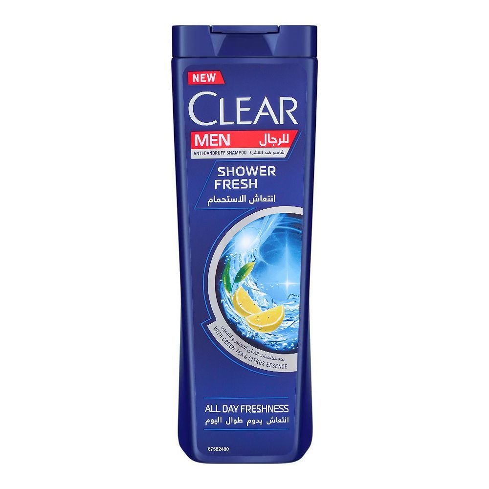 Order Clear Men Shower Fresh Anti-Dandruff Shampoo, All Day Freshness ...