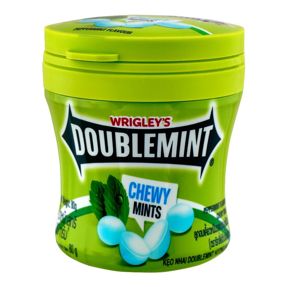 Wrigley's Double Mint Chewy Mints Peppermint, 80g