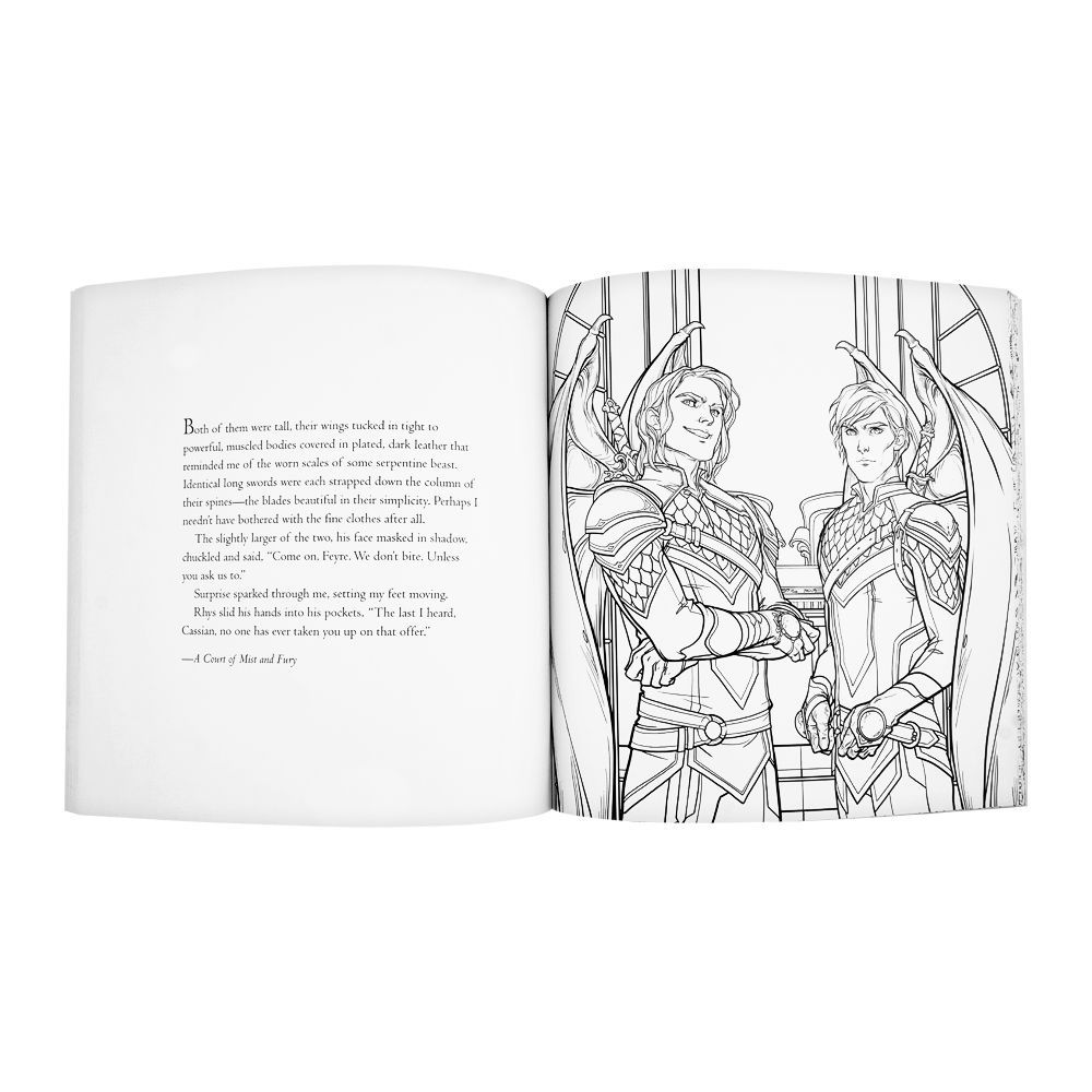 A court of thorns and roses coloring book” – polish, but the