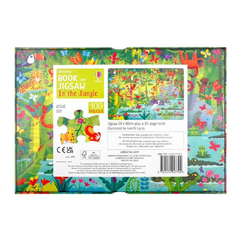 Purchase Usborne: Book & Jigsaw In The Jungle Online at Best Price in ...