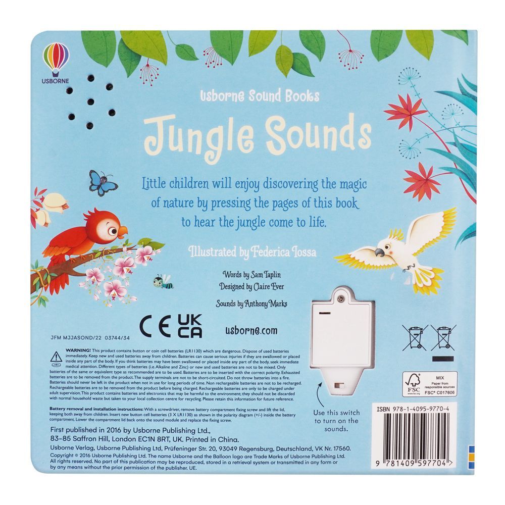 Sounds,　Best　at　Jungle　Order　Online　Book　in　Pakistan　Usborne:　Price