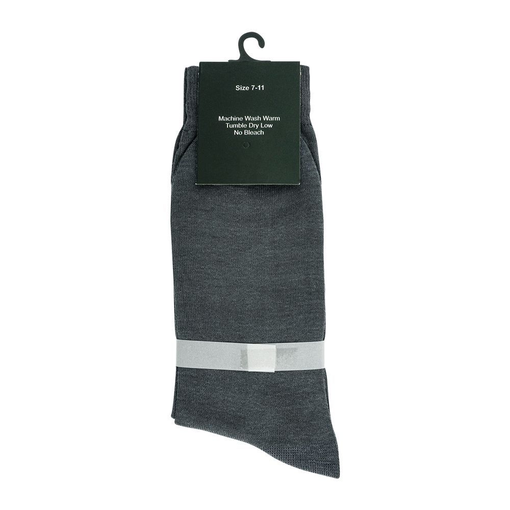 Buy Ataaso Cotton Plain Men's Socks, Grey Online at Special Price in ...