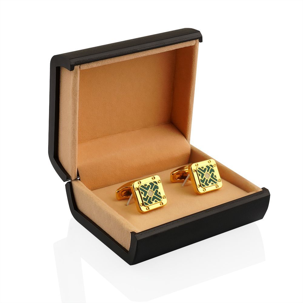 Purchase CRT Cufflinks For Men, Golden, C-04 Online at Special Price in ...