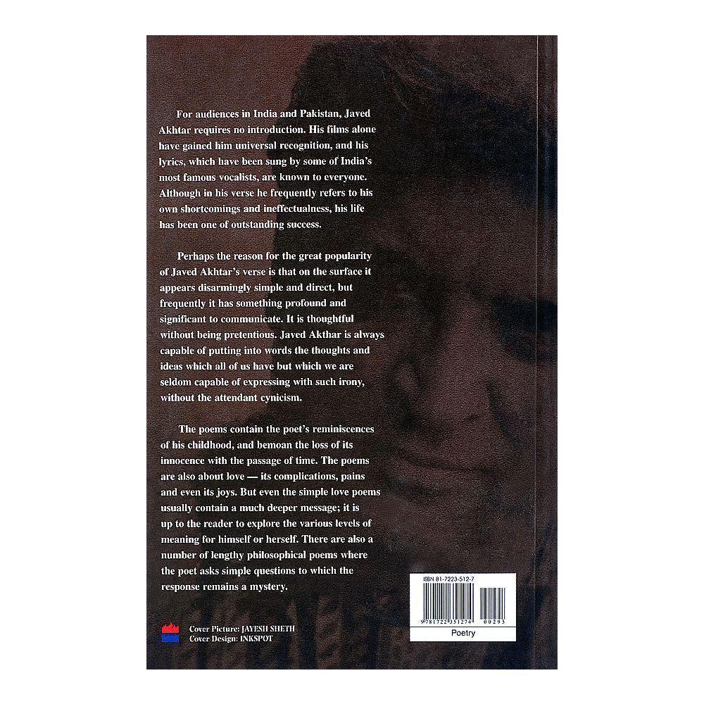 Purchase Javed Akhtar Quiver Poems & Ghazals 2003 Online At Best Price 