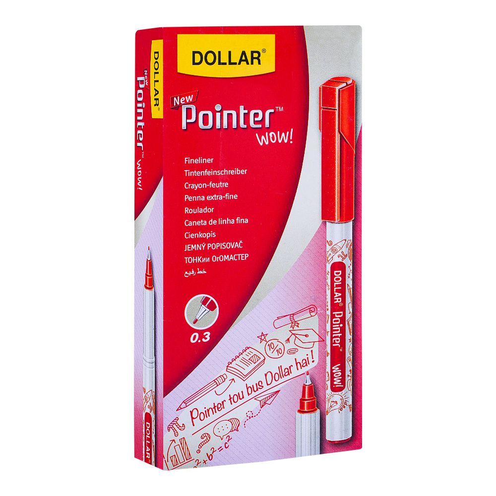 DOLLAR POINTER SOFTLINER FINELINER PENS -0.3mm, SET OF 5/10, 9 DIFFERENT  COLOURS